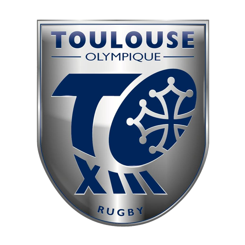 Logo Toulouse Olympique XIII Rugby avec blason bleu et argent