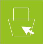 Pictogramme e-shopping représentant l’achat en ligne