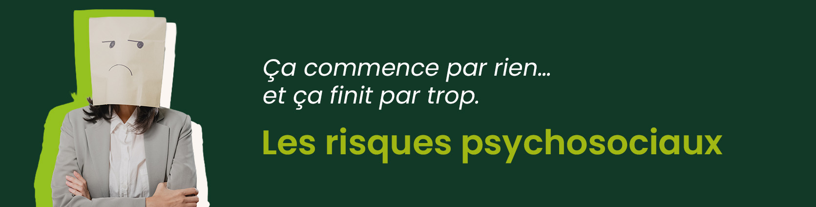 risques psychosociaux travail stress burn out affiche prévention