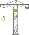 icone grue a tour levage chantier construction